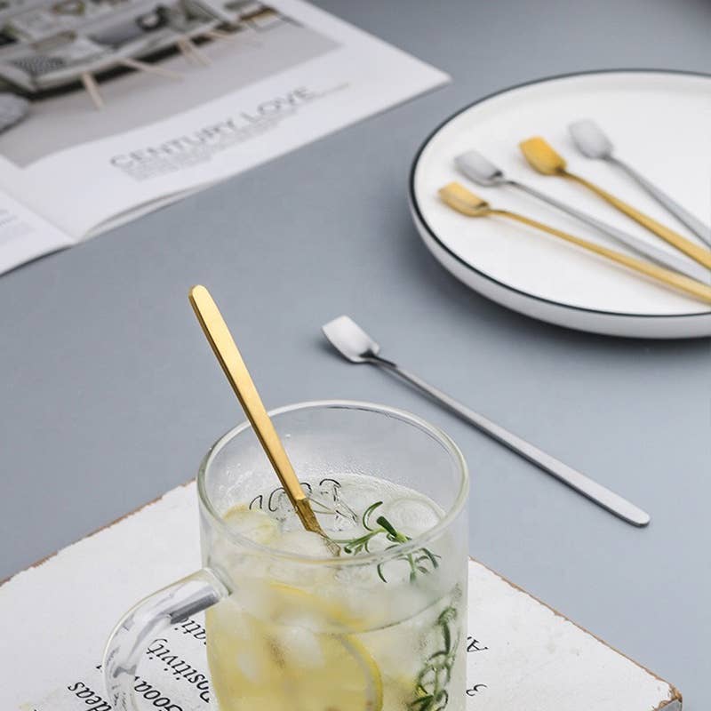Long Stirrer - Squared head - Coffee, tea