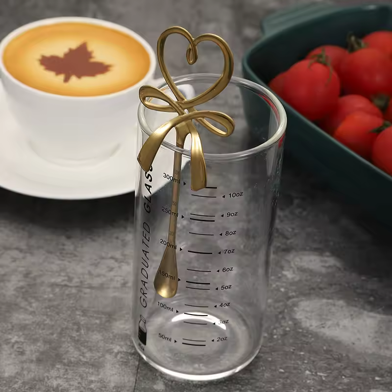 Heart Stirrer with Bow Knot - For Tea or Coffee