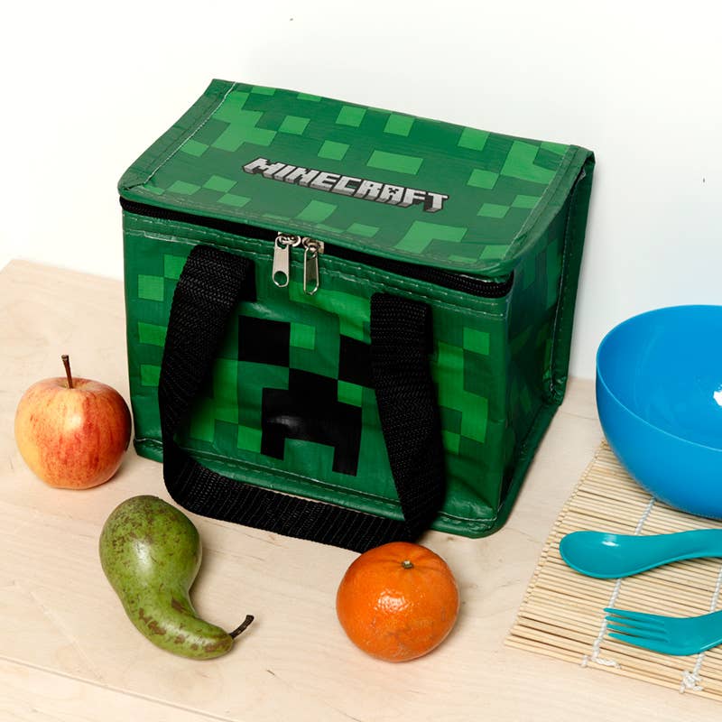 RPET Reusable Cool Bag Lunch Bag - Minecraft Creeper