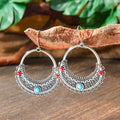 Bohemian Large Ring Half Moon