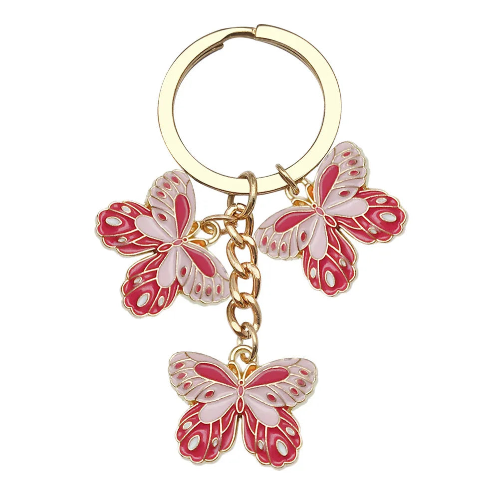 Keychain-Pink Butterfly