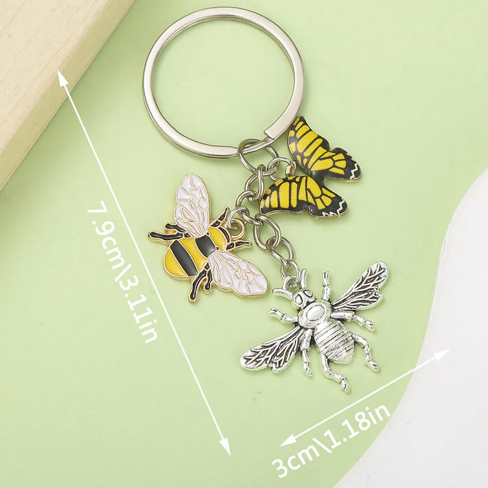 Keychain-Bee Butterfly