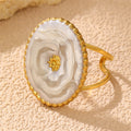 Stone Oval Ring