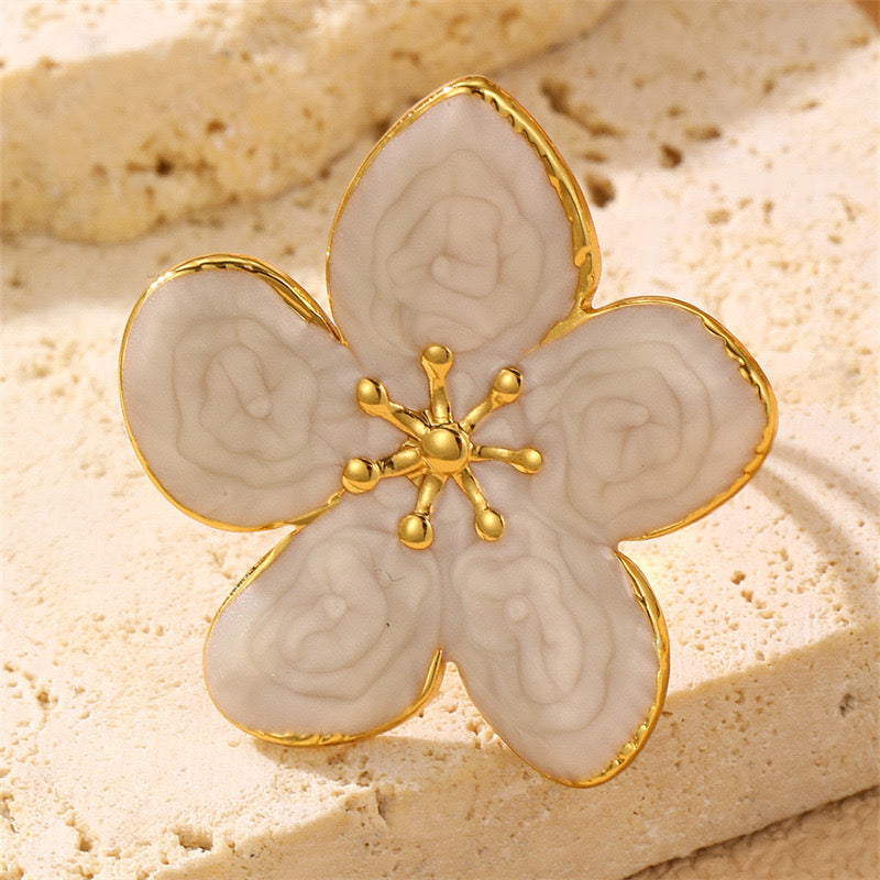 Stone Flower Ring