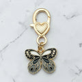Backpack/ Bag/ Keychain Charm-Black Butterfly
