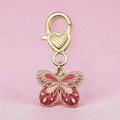 Backpack/ Bag/ Keychain Charm-Pink Butterfly