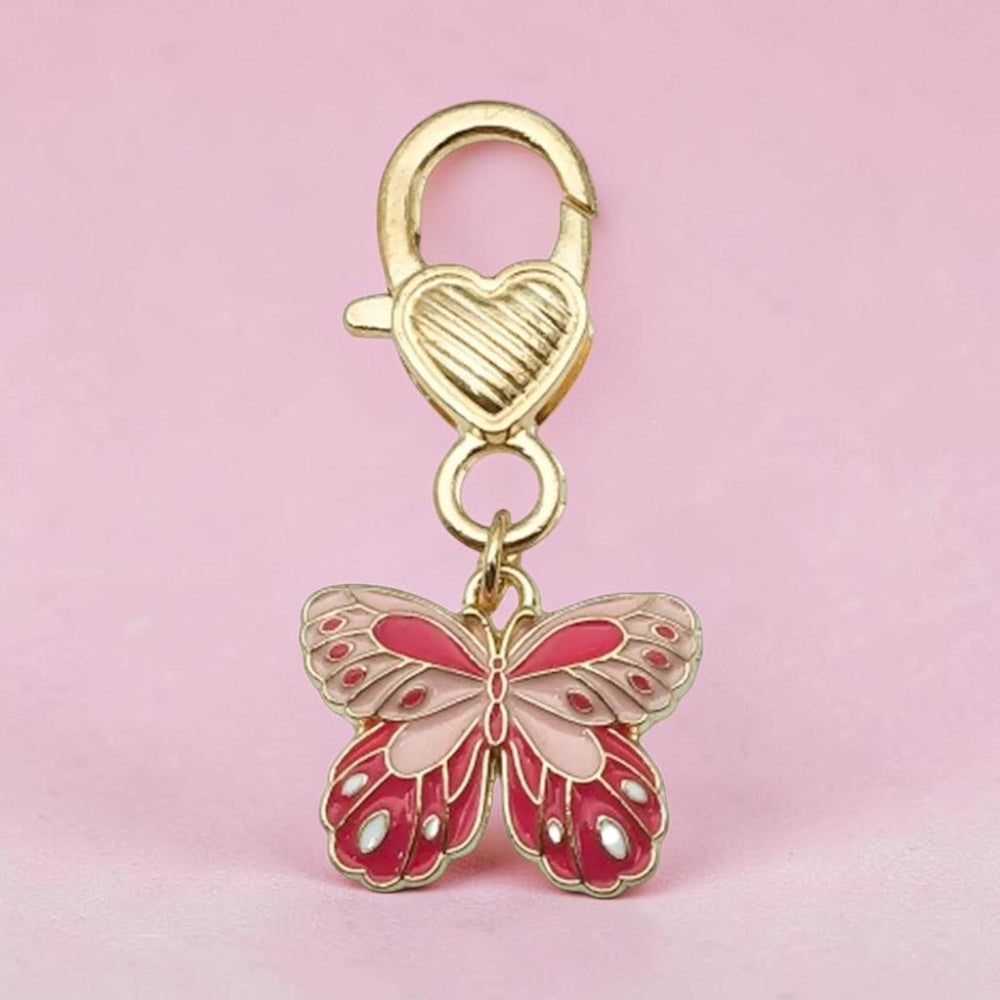 Backpack/ Bag/ Keychain Charm-Pink Butterfly