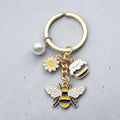 Keychain-Pearl Flower Honey