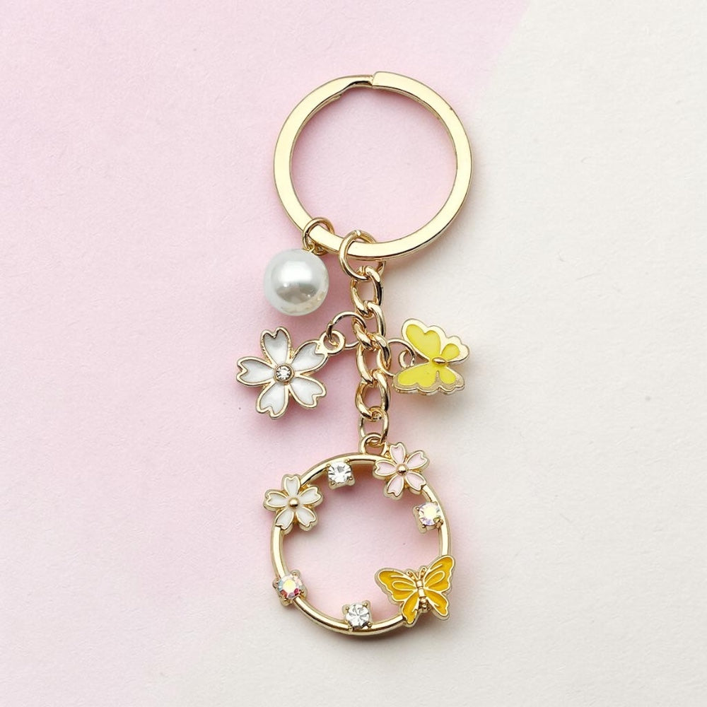 Keychain-Butterfly Flower