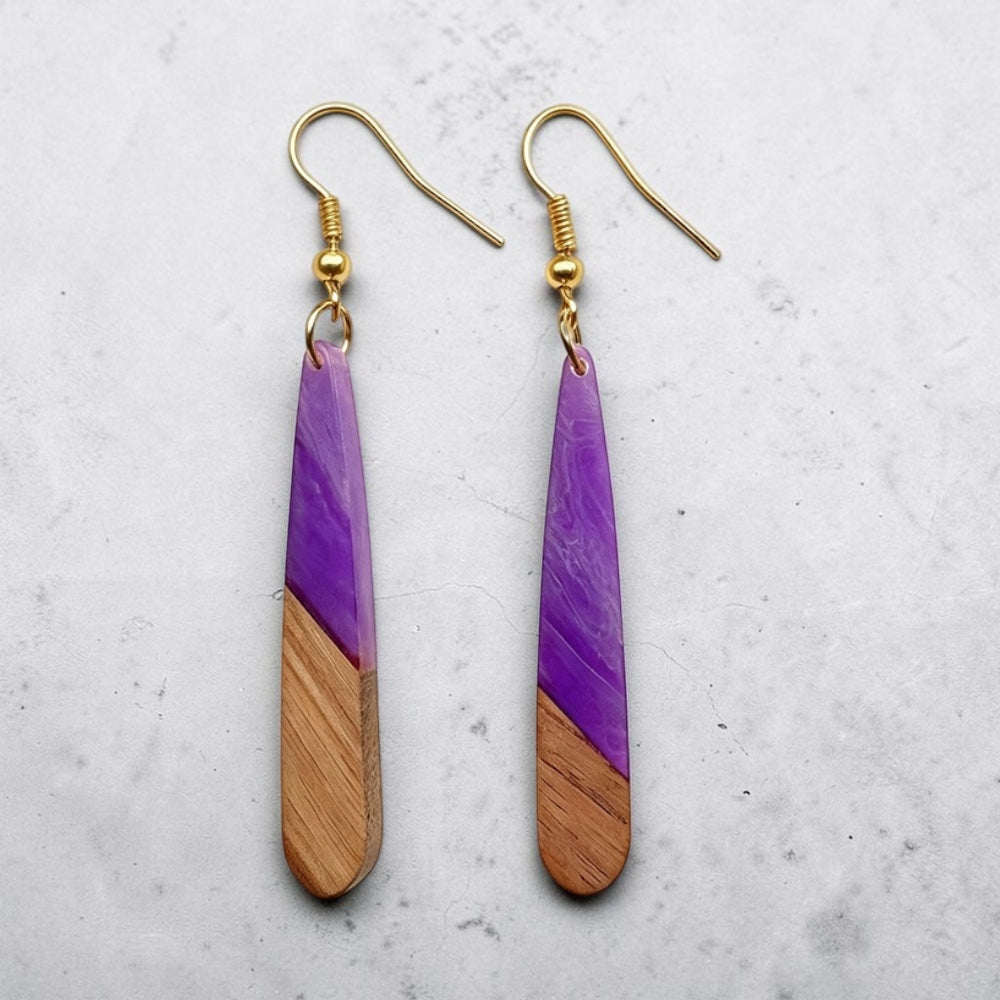 Classic Irregular Drop Earrings Long Narrow