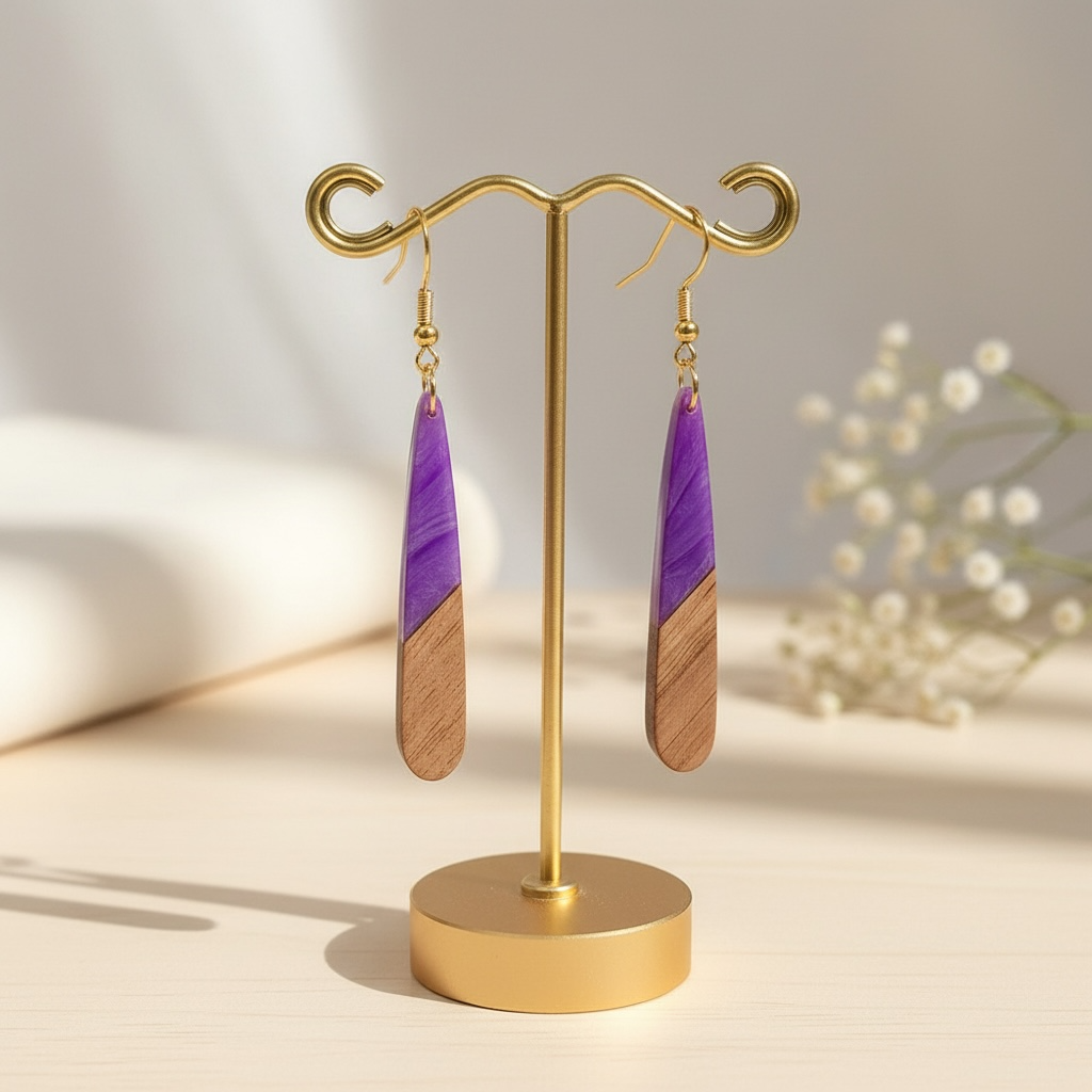 Classic Irregular Drop Earrings Long Narrow