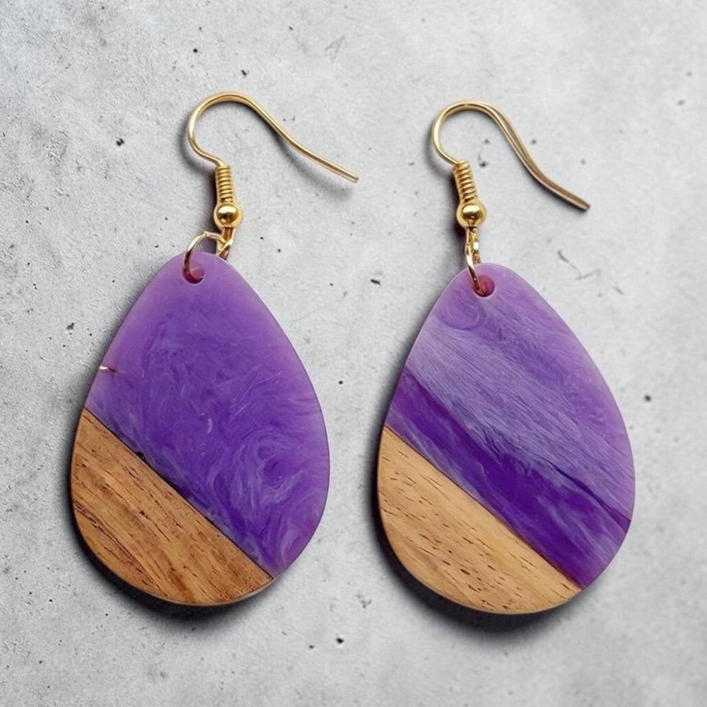 Classic Irregular Drop Earrings Elongated Teardrop