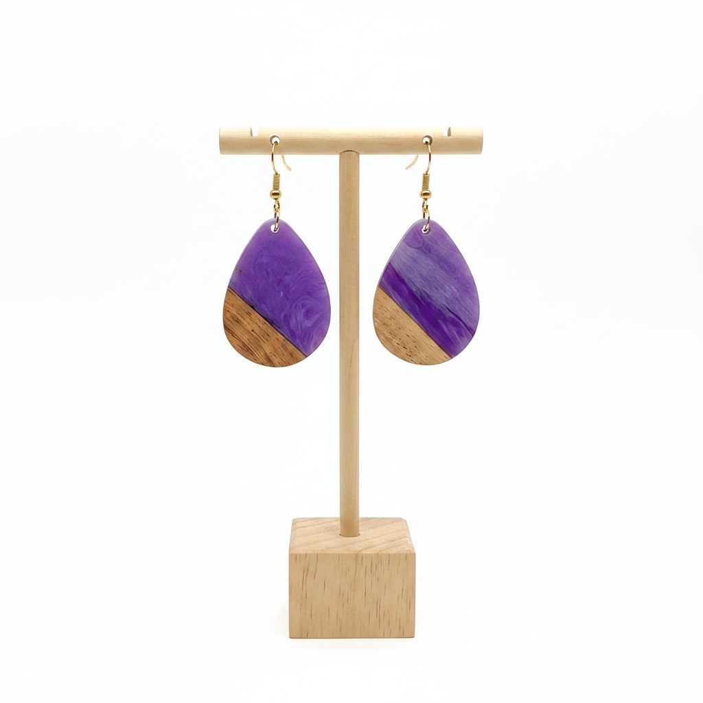 Classic Irregular Drop Earrings Elongated Teardrop
