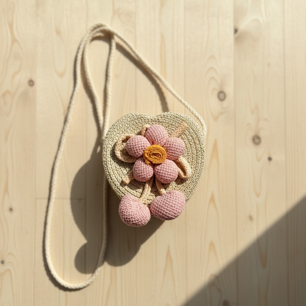 Woven Flower Bag