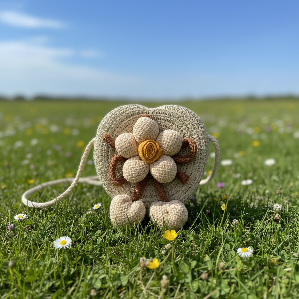 Woven Flower Bag