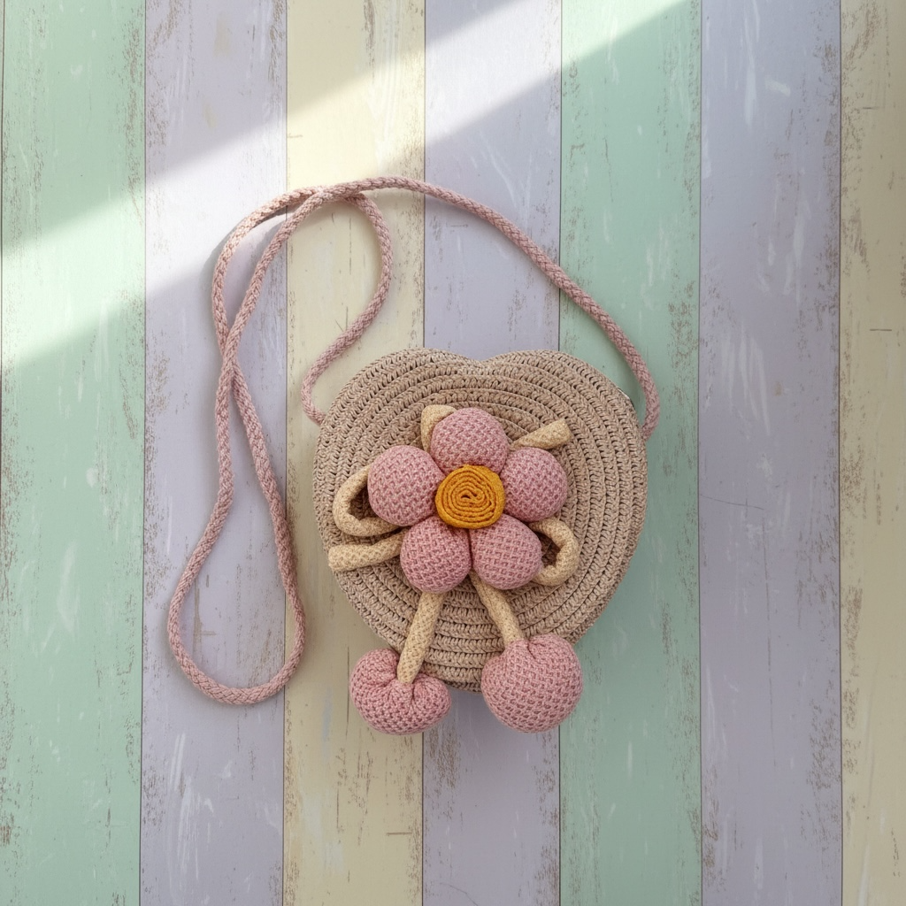 Woven Flower Bag
