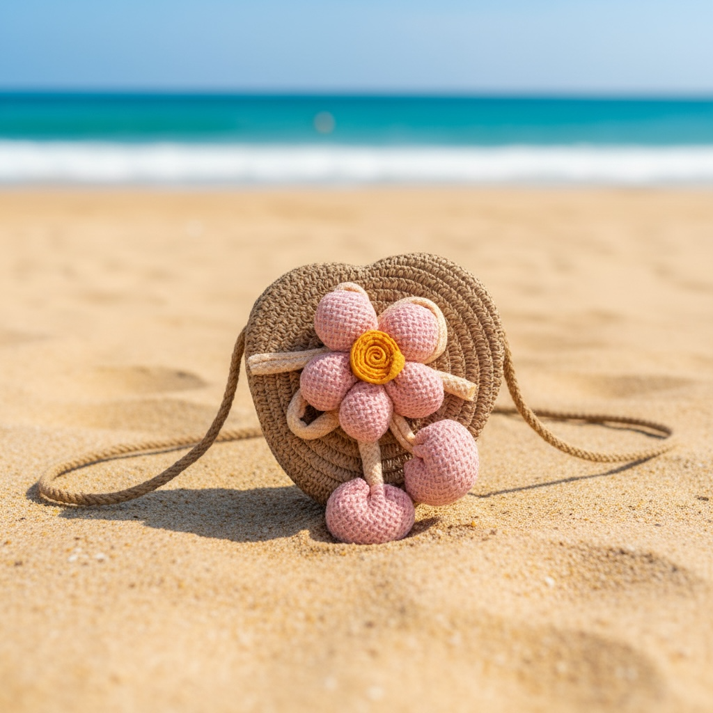Woven Flower Bag