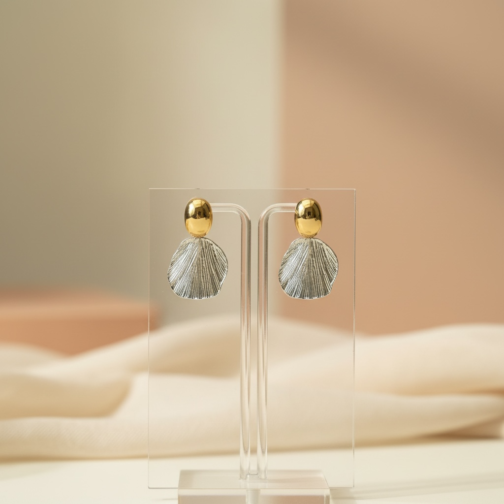 Metal Shell Earrings