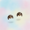 Dachshund Dog Face Earrings