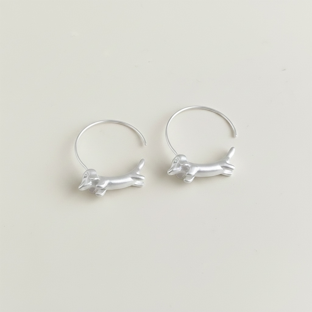 Dachshund Hoop Earrings