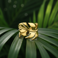 Adjustable Ring- Monstera Leaf