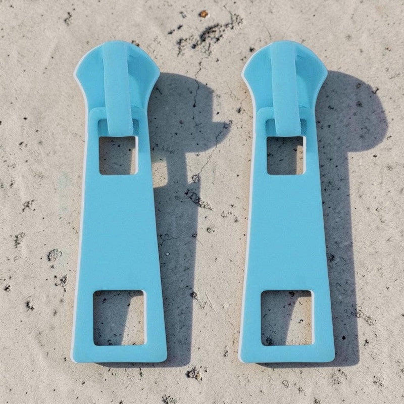 Minimalist Zipper Design Earrings