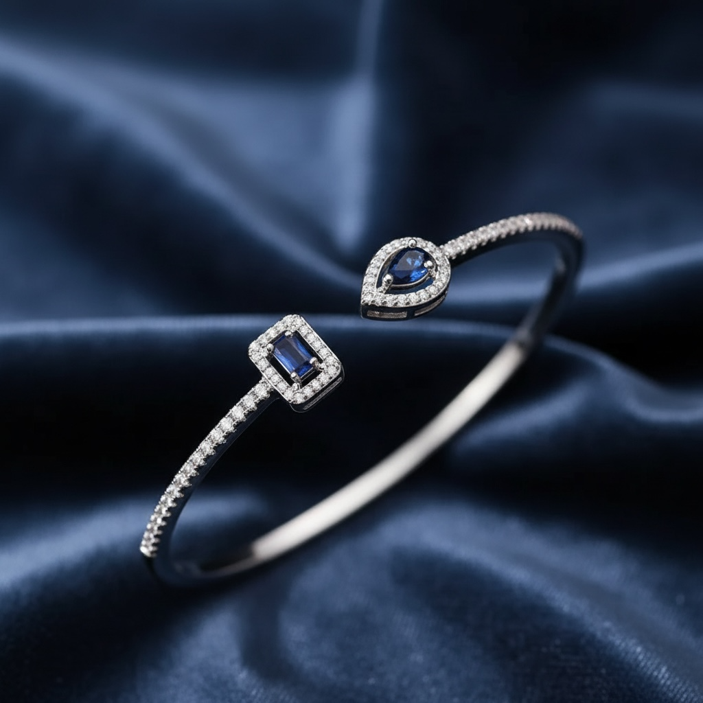 Open Cuff Bracelet- Silver