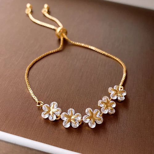 Adjustable Star Flower Bracelet