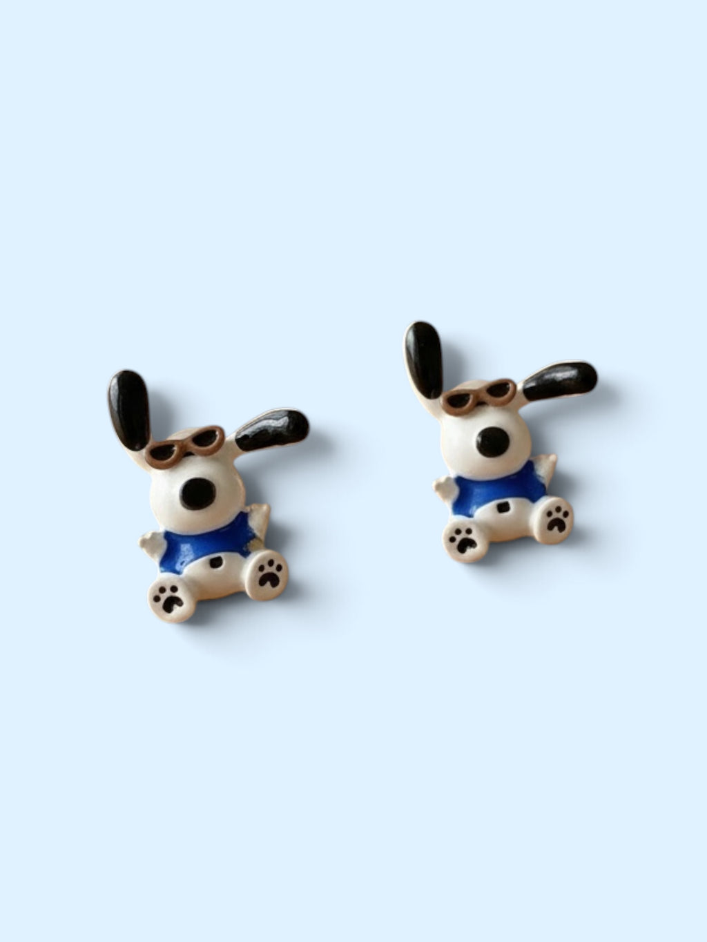 Dog with Glasses Earrings