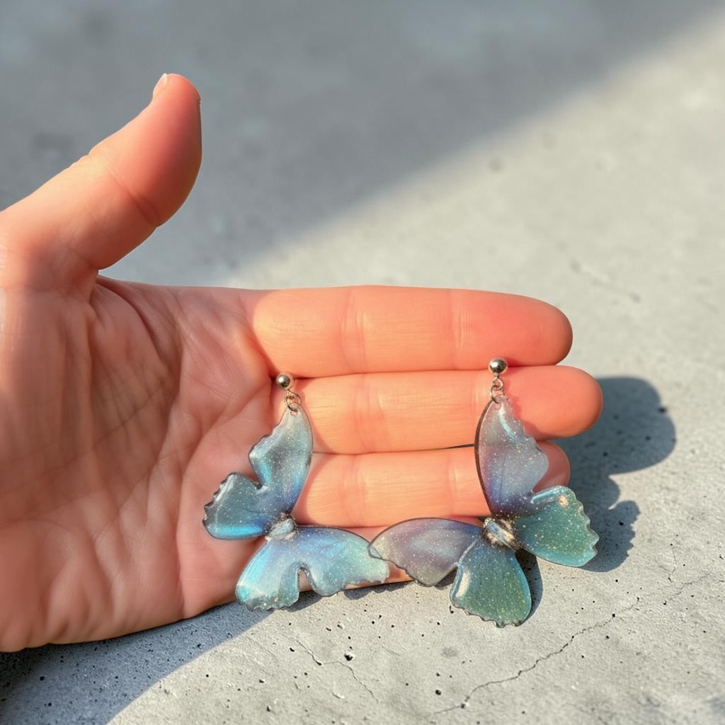Blue Sparkle Butterfly