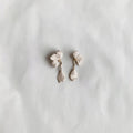 Half Flower Dangling Earrings
