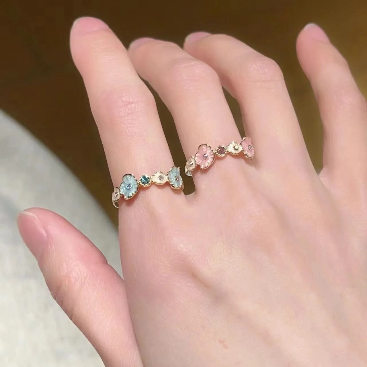 Flower Open Ring
