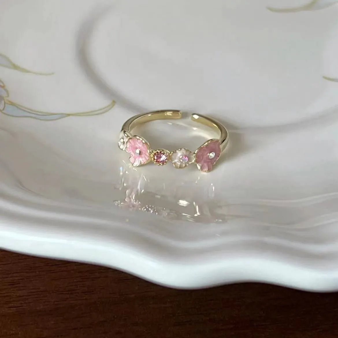 Flower Open Ring