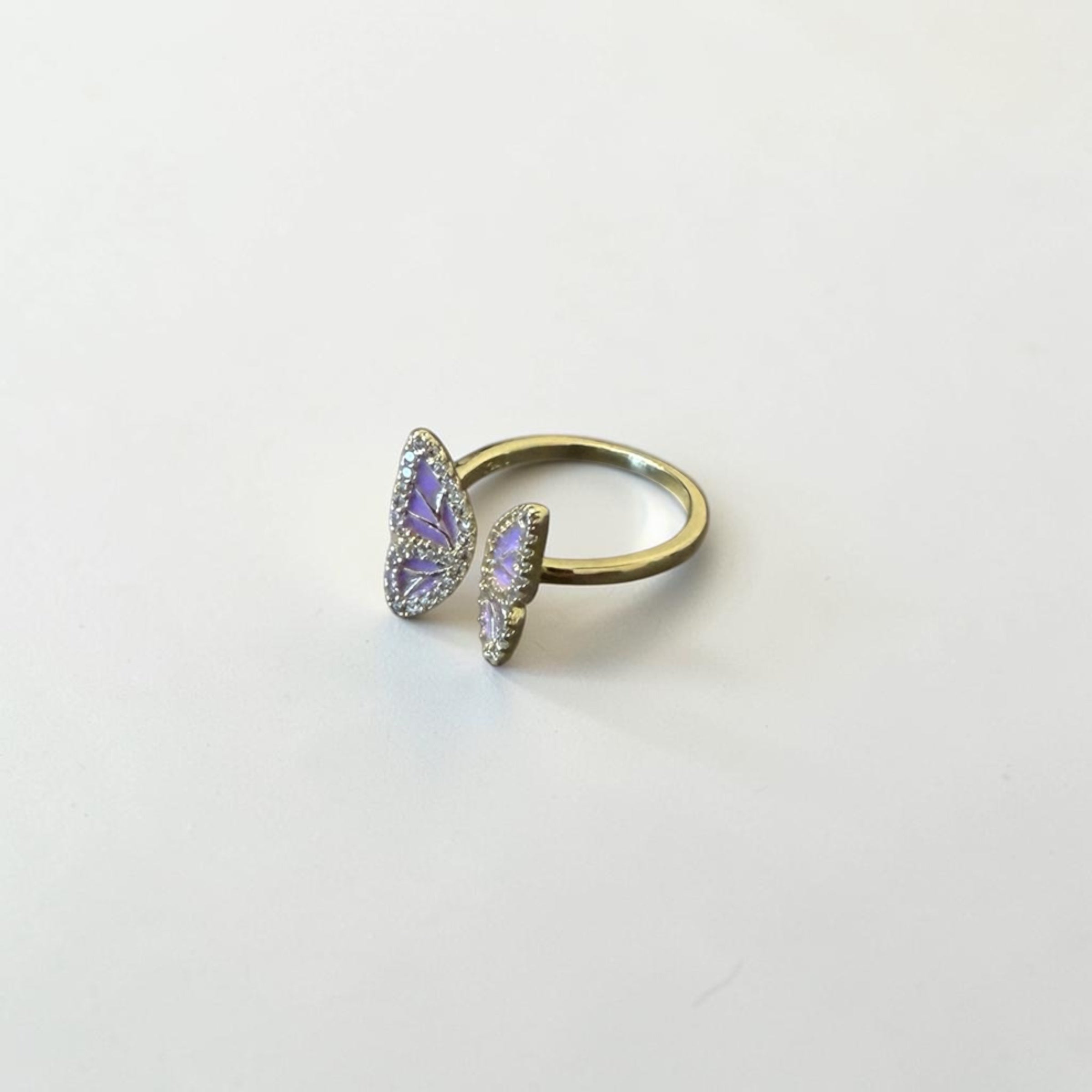 Purple Butterfly Ring