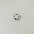 Silver Pink Flower Ring