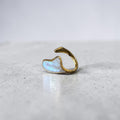 Irregular Geometric Open Adjustable Ring