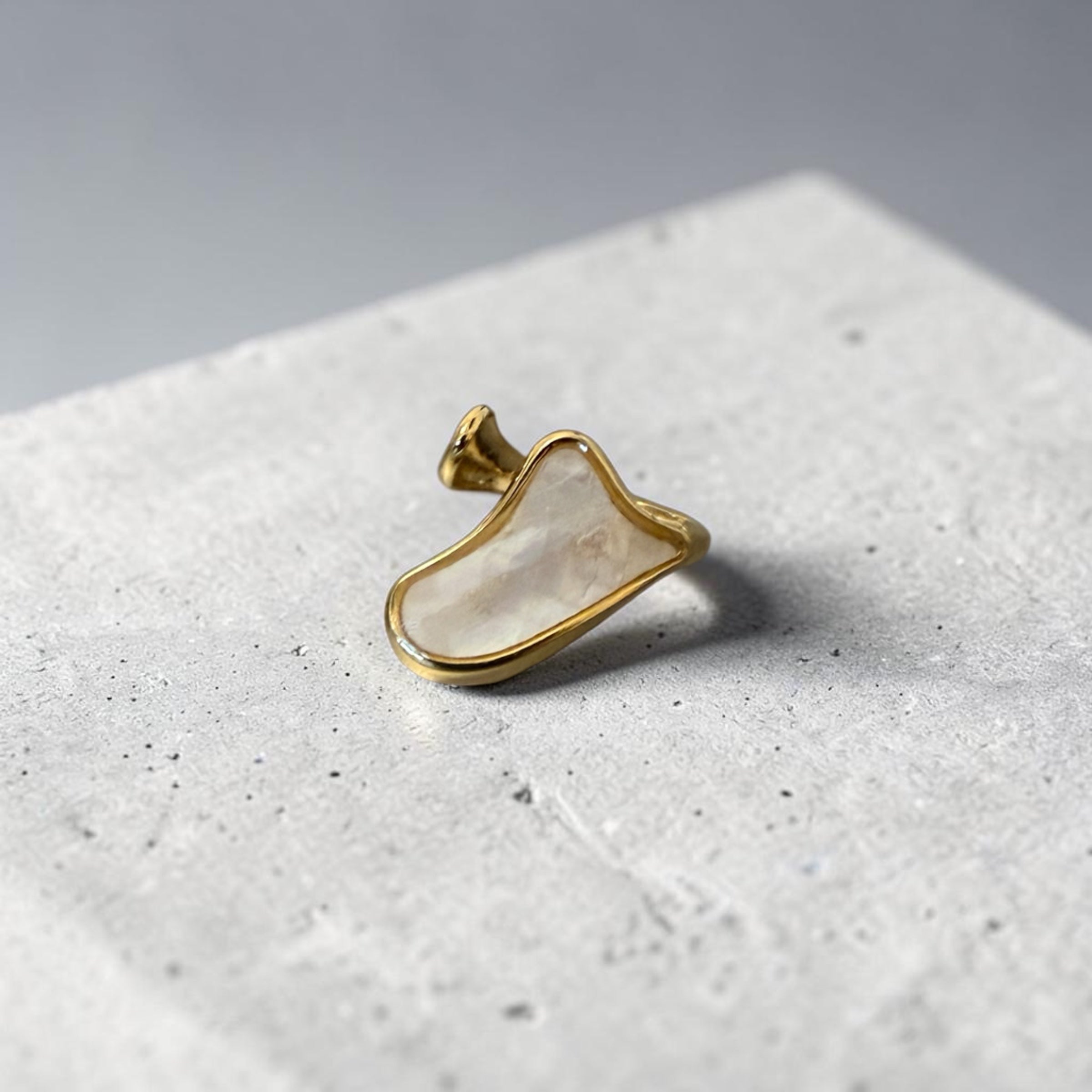 Irregular Geometric Open Adjustable Ring