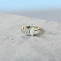 White Butterfly Ring