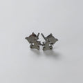 Cute Stainless Steel Animal Stud Earrings-Silver Cat