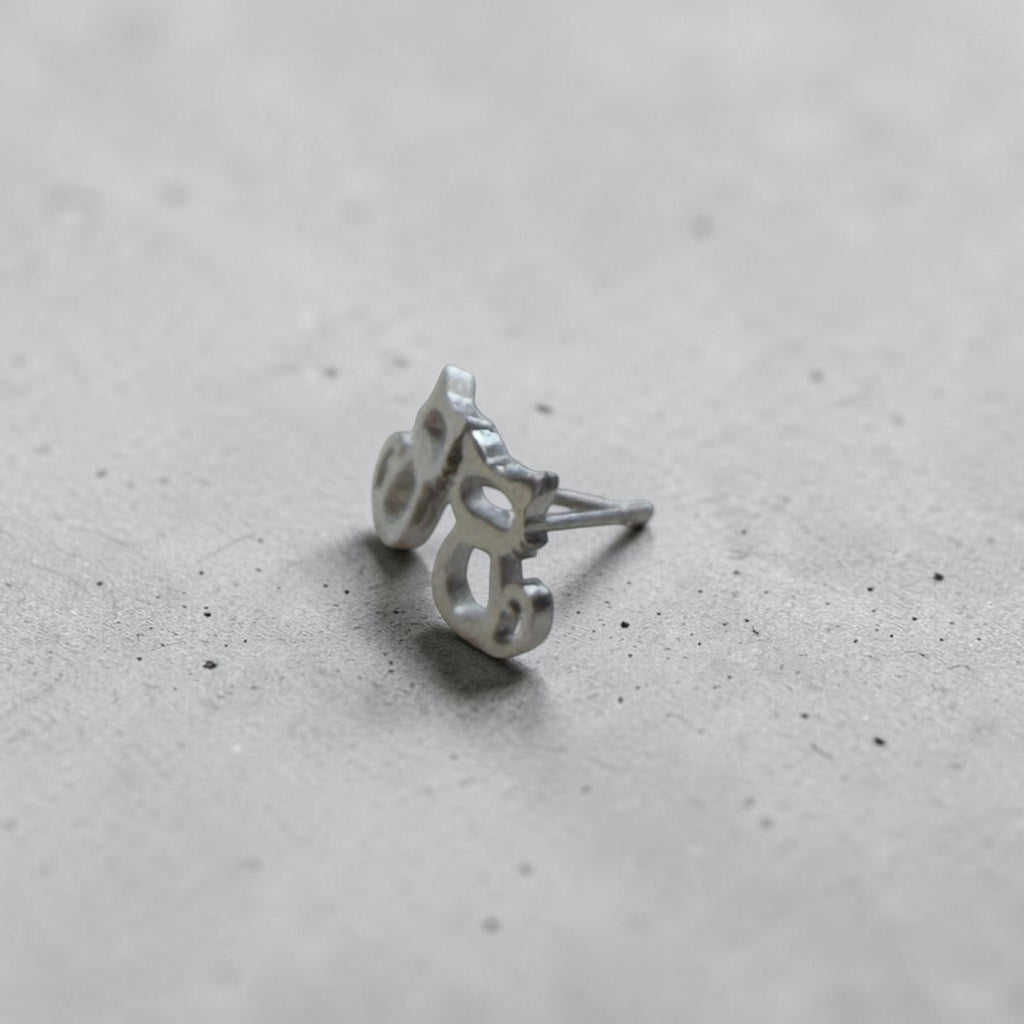 Cute Stainless Steel Animal Stud Earrings- Kitten