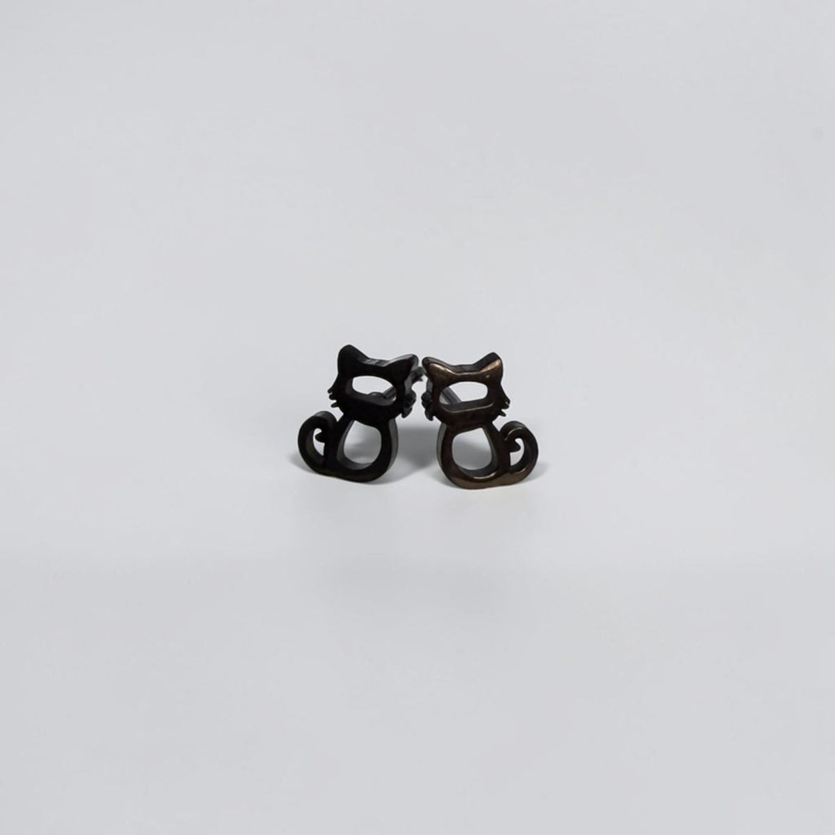 Cute Stainless Steel Animal Stud Earrings- Kitten
