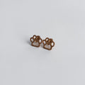 Cute Stainless Steel Animal Stud Earrings-Paw Print