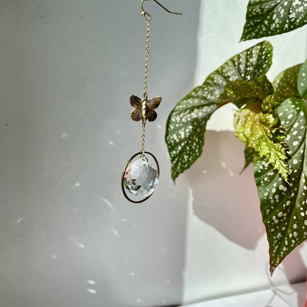 Suncatcher mini butterfly / light catcher / window crystal / prism
