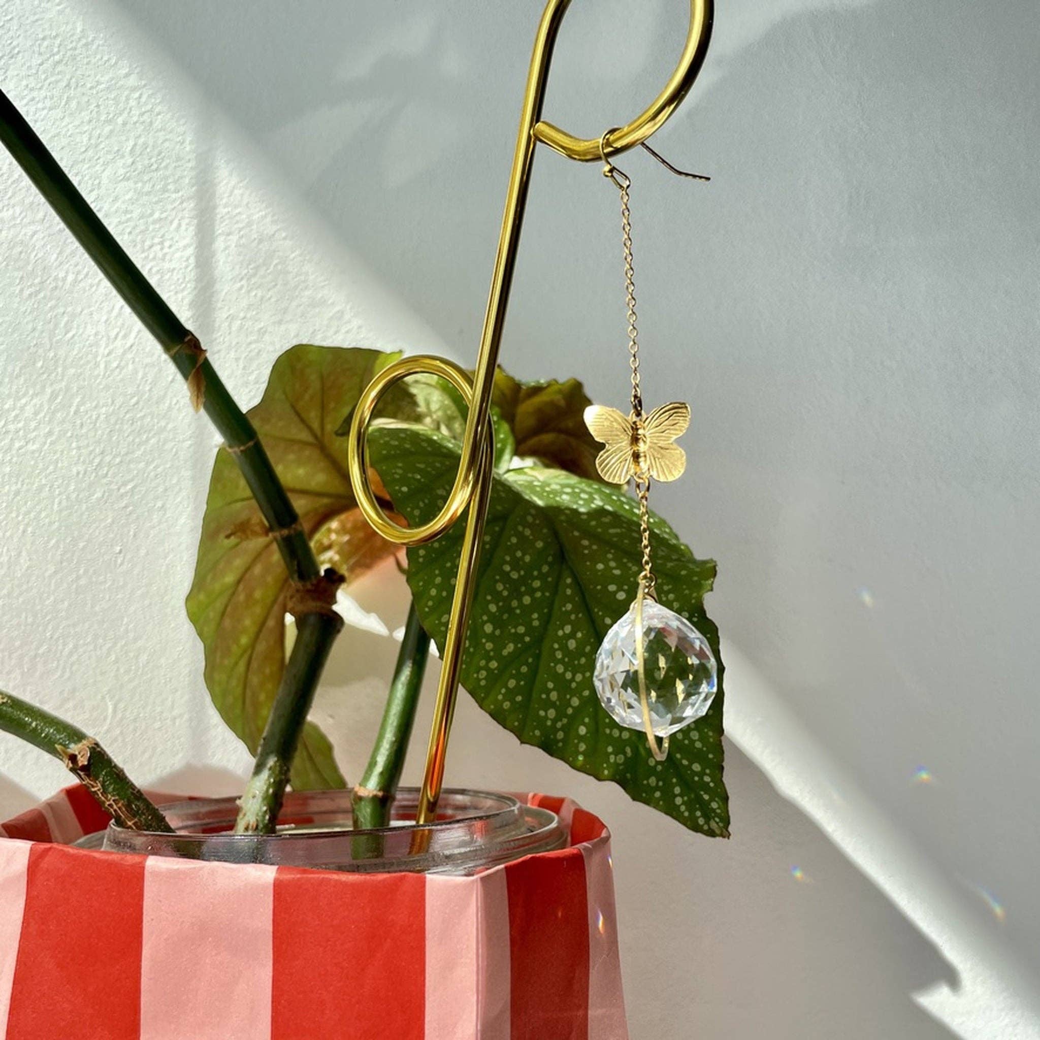 Suncatcher mini butterfly / light catcher / window crystal / prism