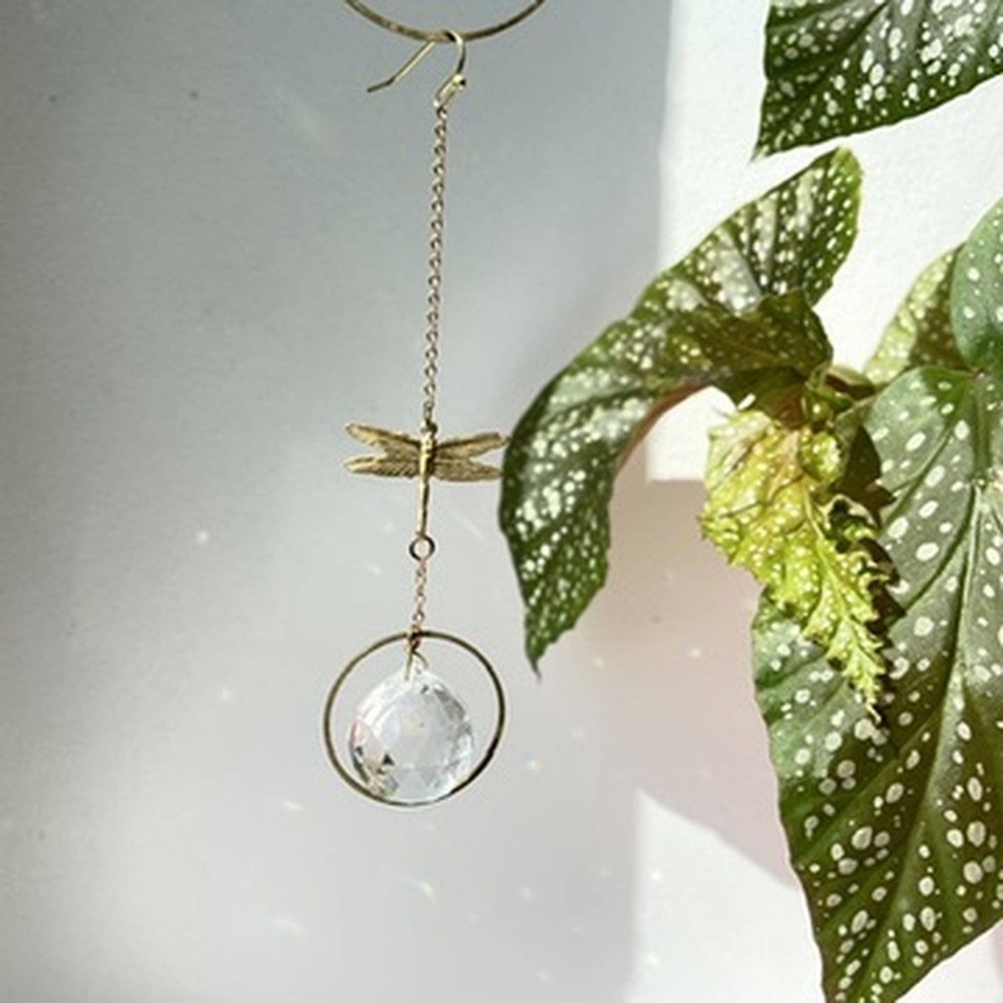 Suncatcher Mini Dragonfly / Light Catcher / Window Crystal / Prism