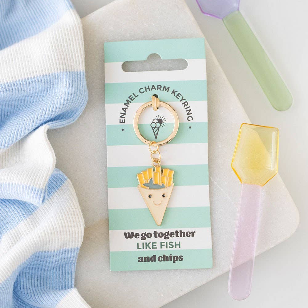 Fish and Chips Keyring
